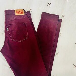 Levi's Women's Deep Marrón Skinny Jeans Size 27